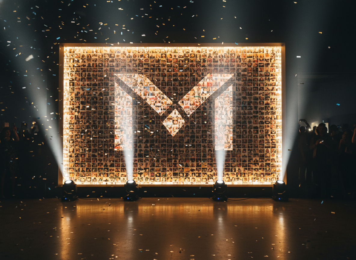 Logo build mosaic