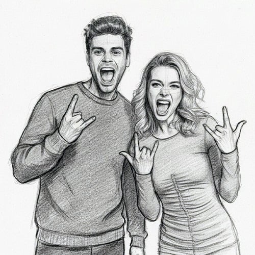 Charcoal Photo Booth AI Effect