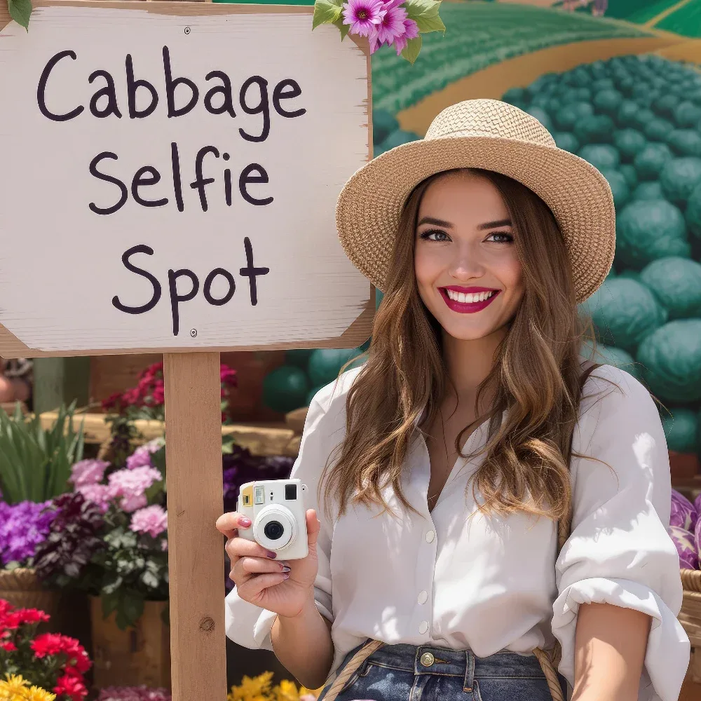 AI Cabbage Harvest Photo Booth Face Swap Collection