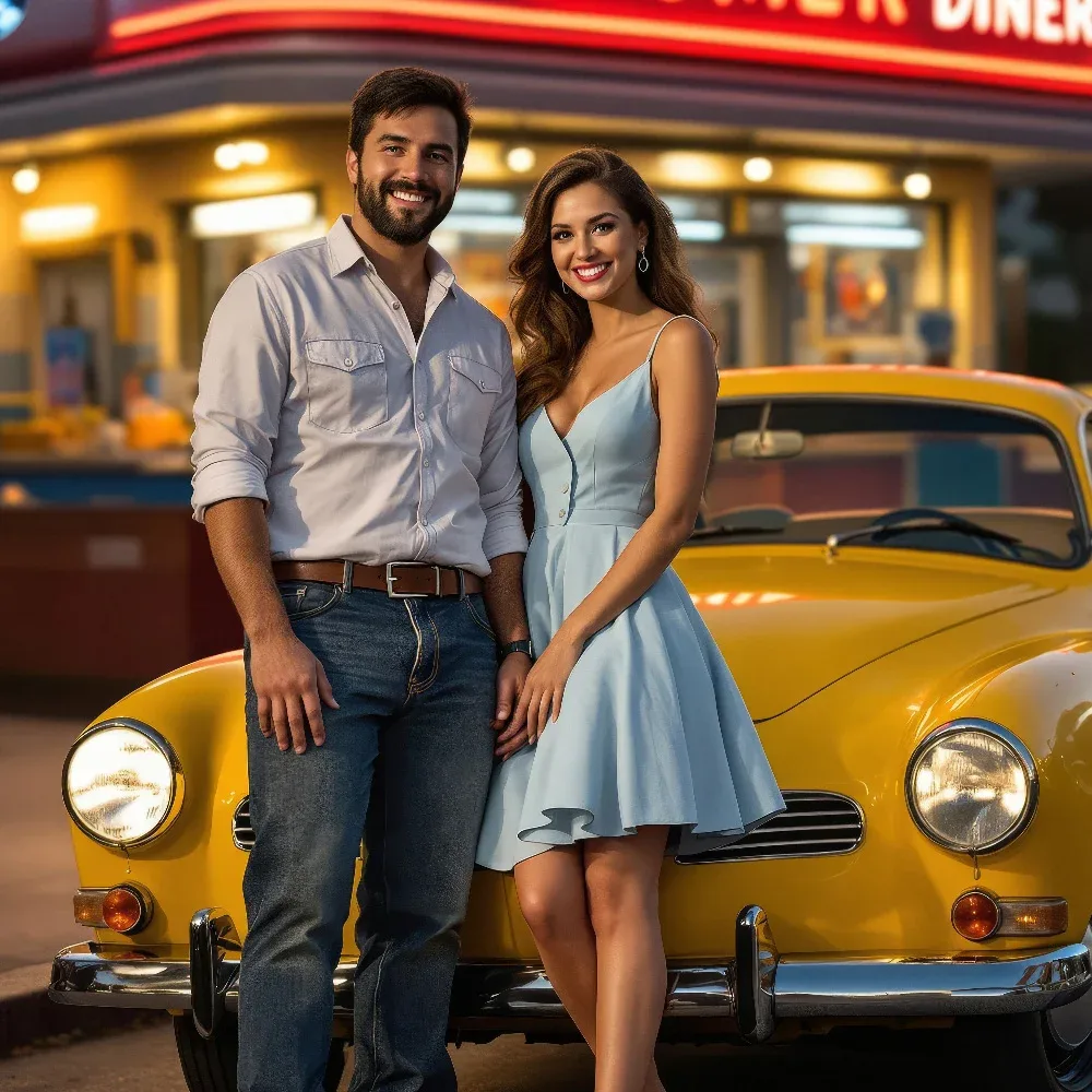 AI Classic Car Photo Booth Face Swap Collection