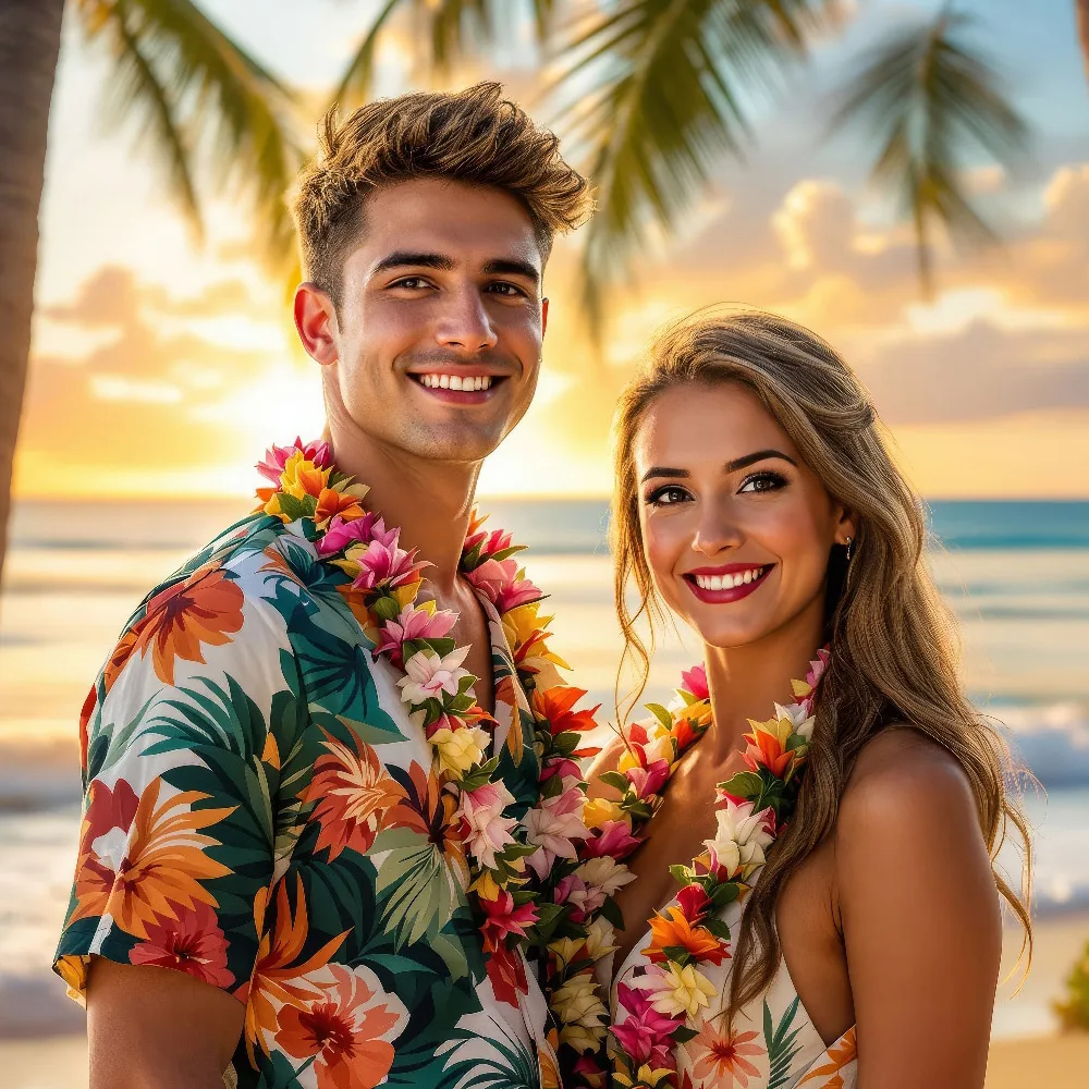 AI Hawaii Photo Booth Face Swap Collection