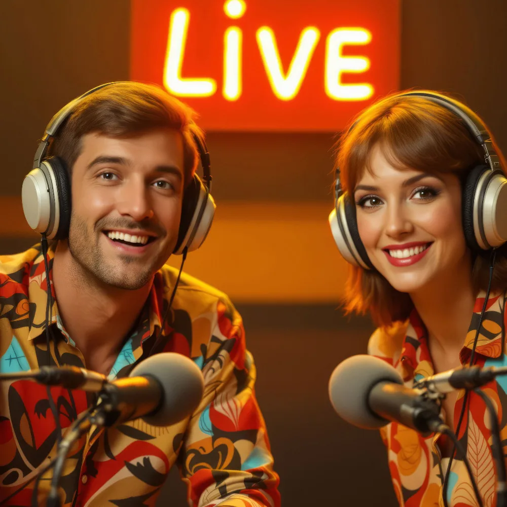 AI Radio Host Photo Booth Face Swap Collection