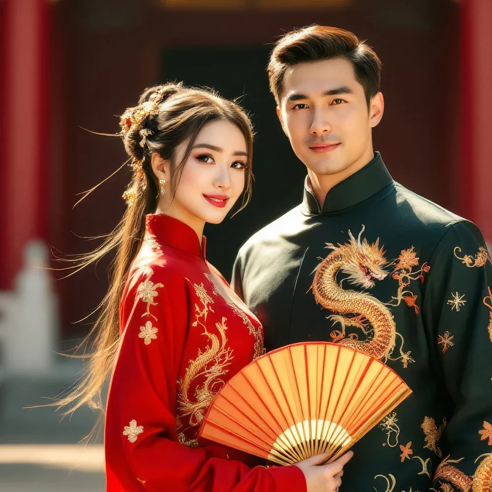 AI China Street Photo Booth Face Swap Collection